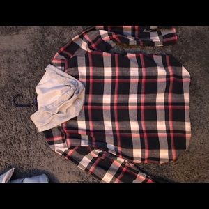 PacSun hooded flannel